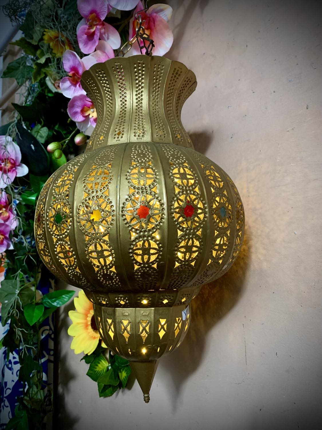 Moroccan Tulip Hanging Lantern