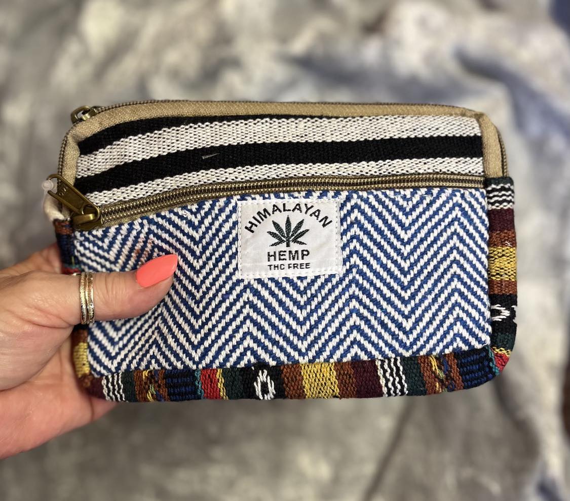 Hemp Zipped Purse Rectangle