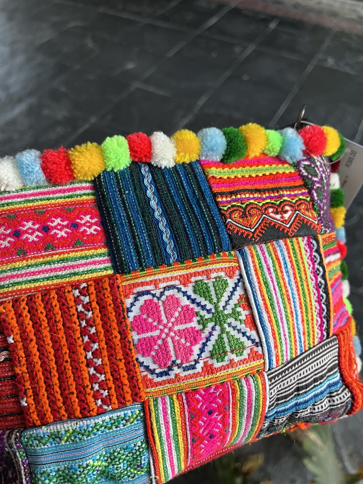 Hmong Pom Pom Handbag