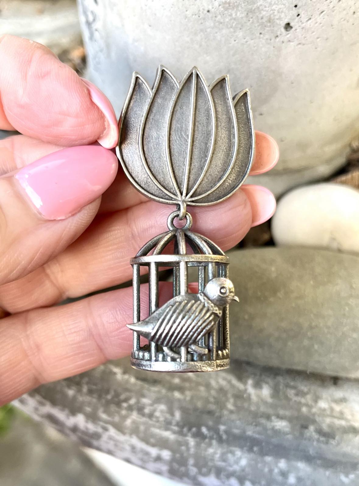 Bird Cage Earings