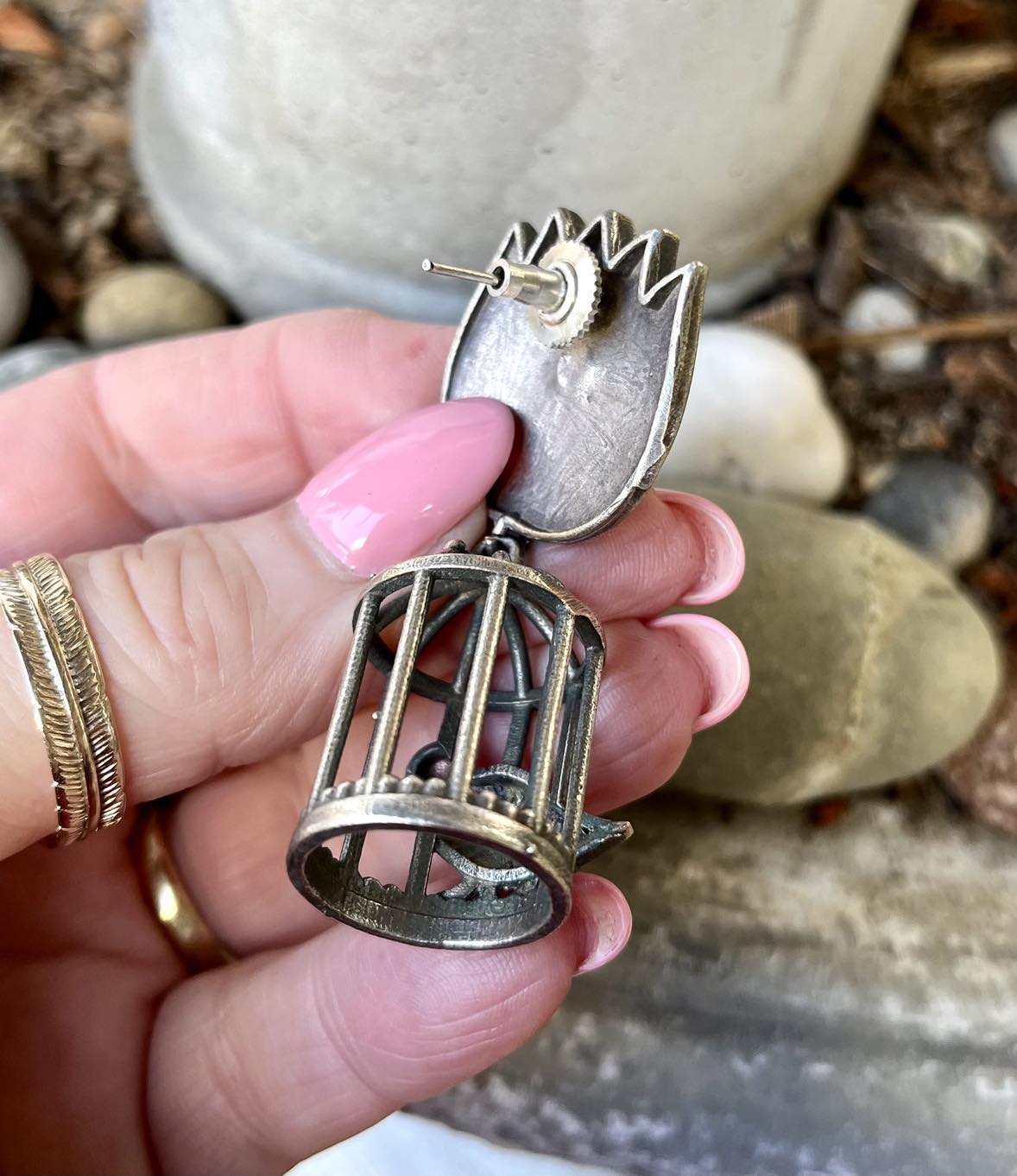 Bird Cage Earings