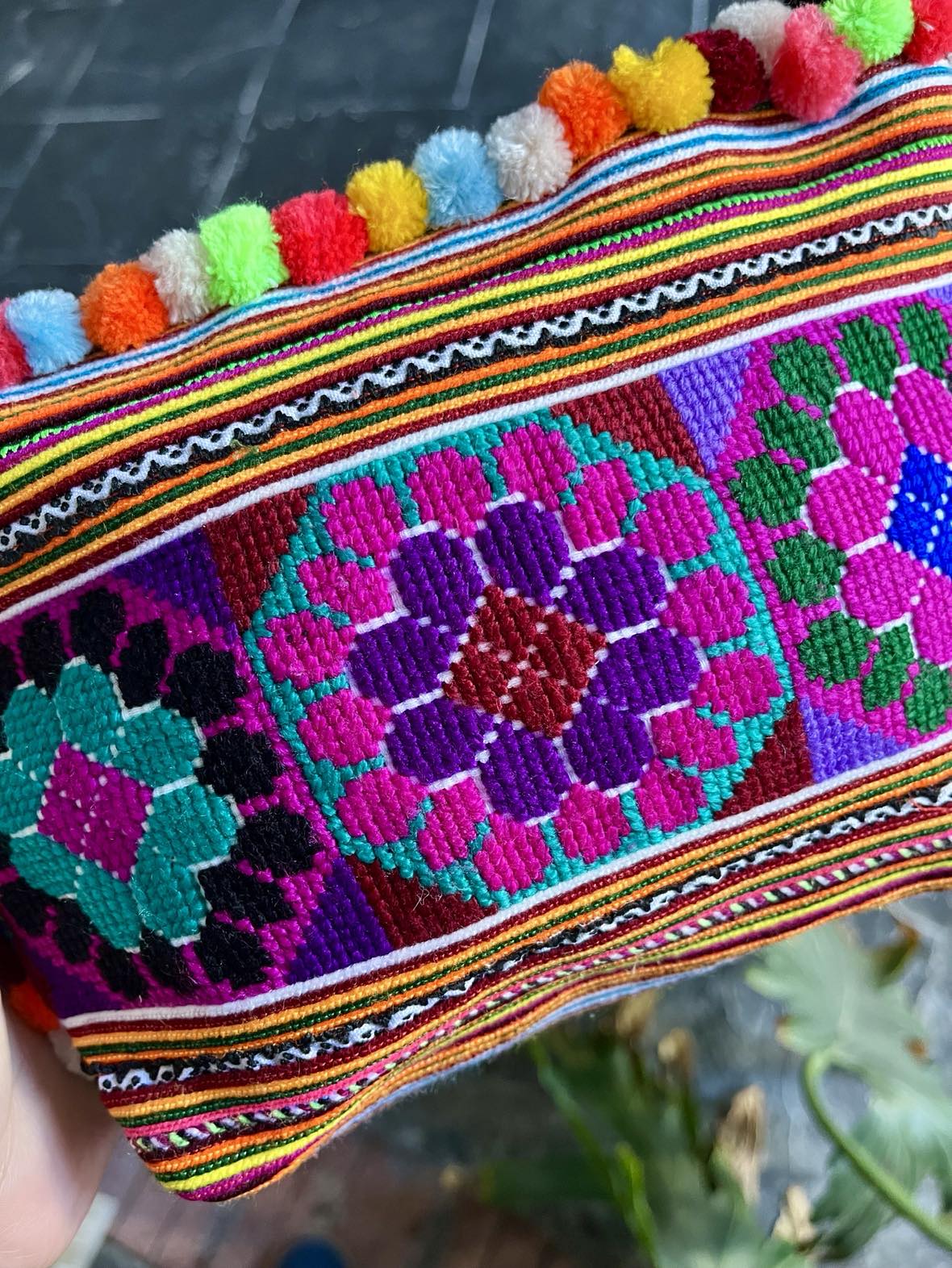Hmong Pom Pom Handbag
