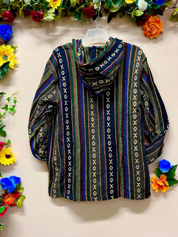 Woven Gheri Zipped Jacket - XL