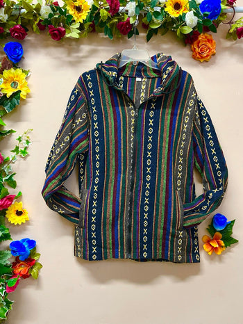 Woven Gheri Zipped Jacket - XL