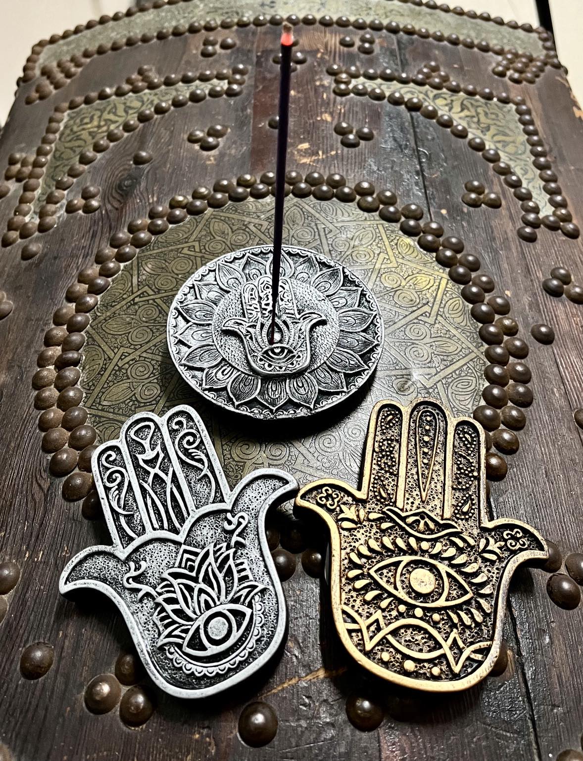 Hamsa Incense Holder