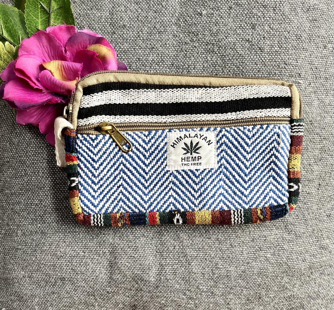 Hemp Zipped Purse Rectangle