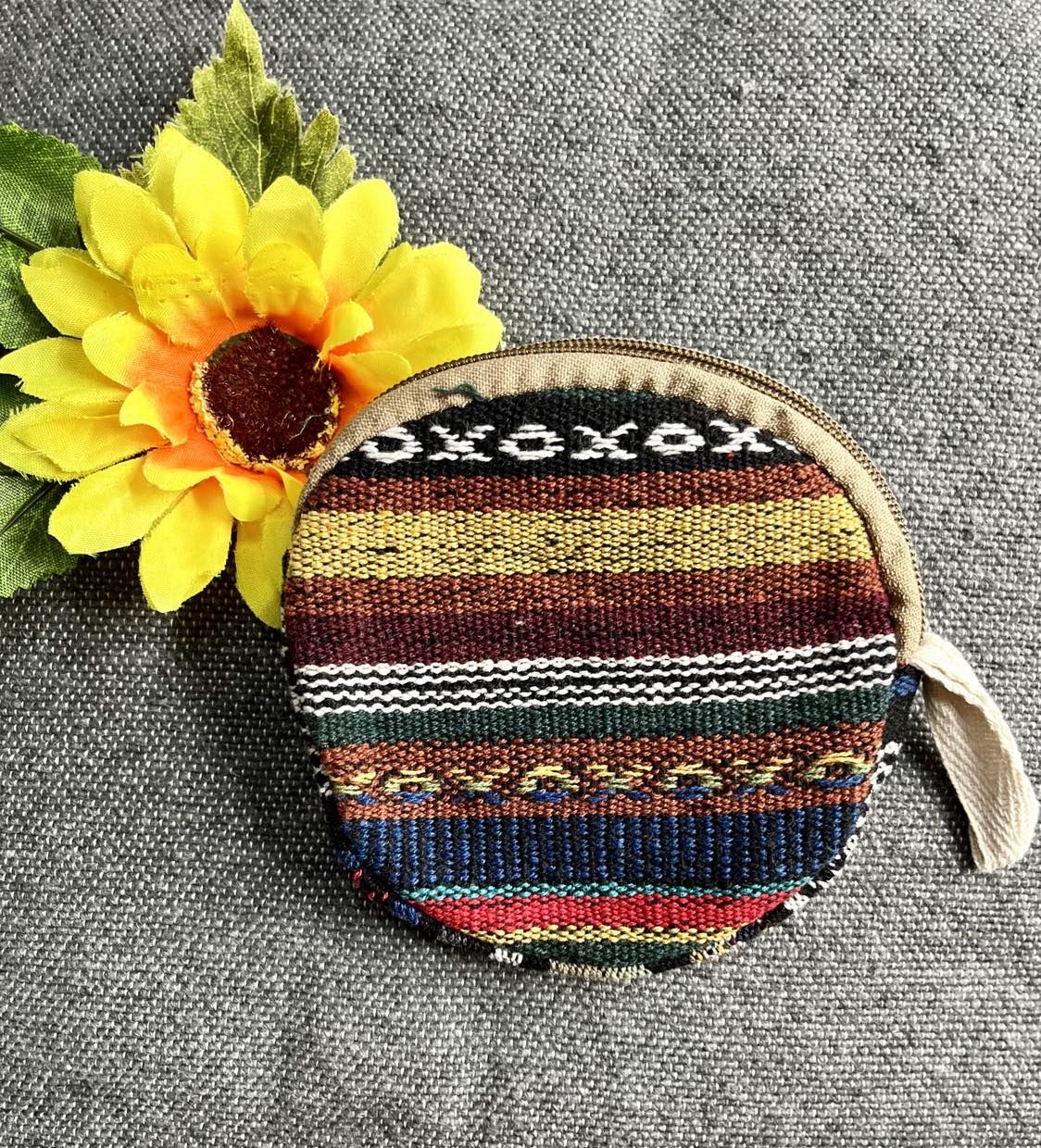 Hemp Zipped Purse Round