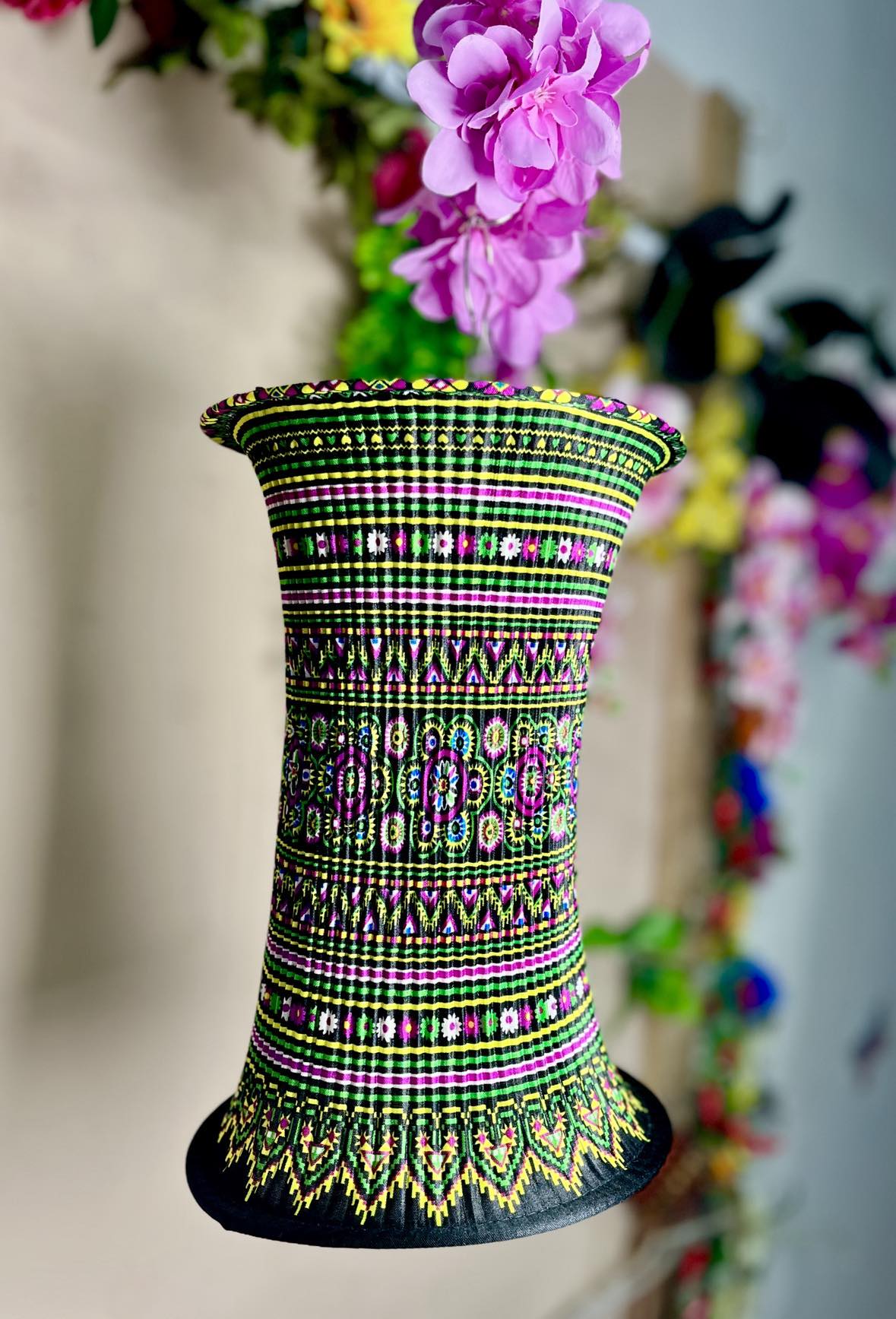 Vietnamese Hmong Lampshade - Medium