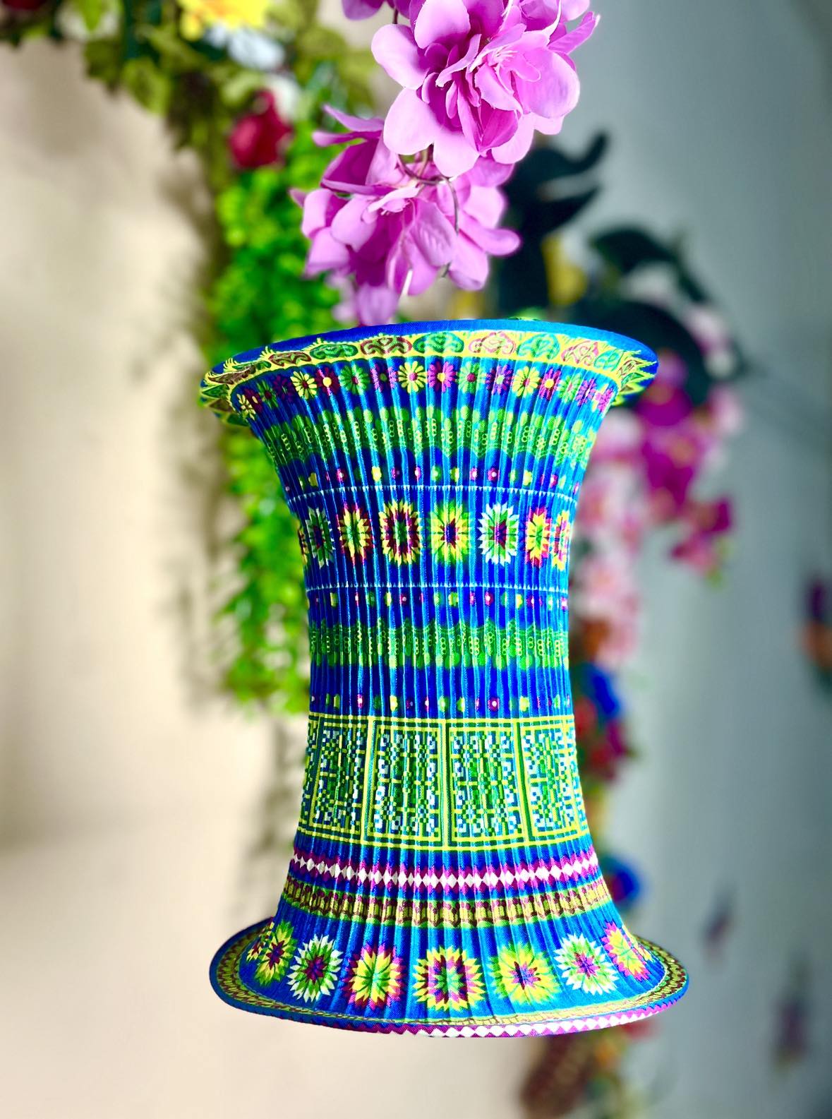 Vietnamese Hmong Lampshade - Medium