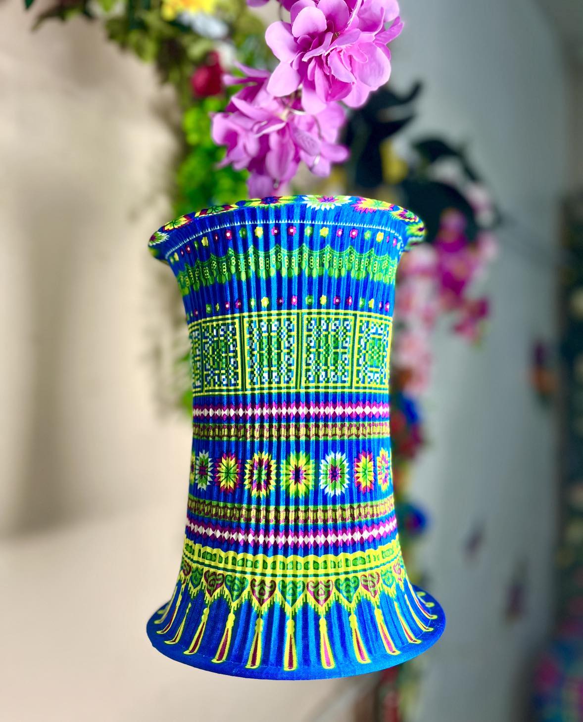 Vietnamese Hmong Lampshade - Medium