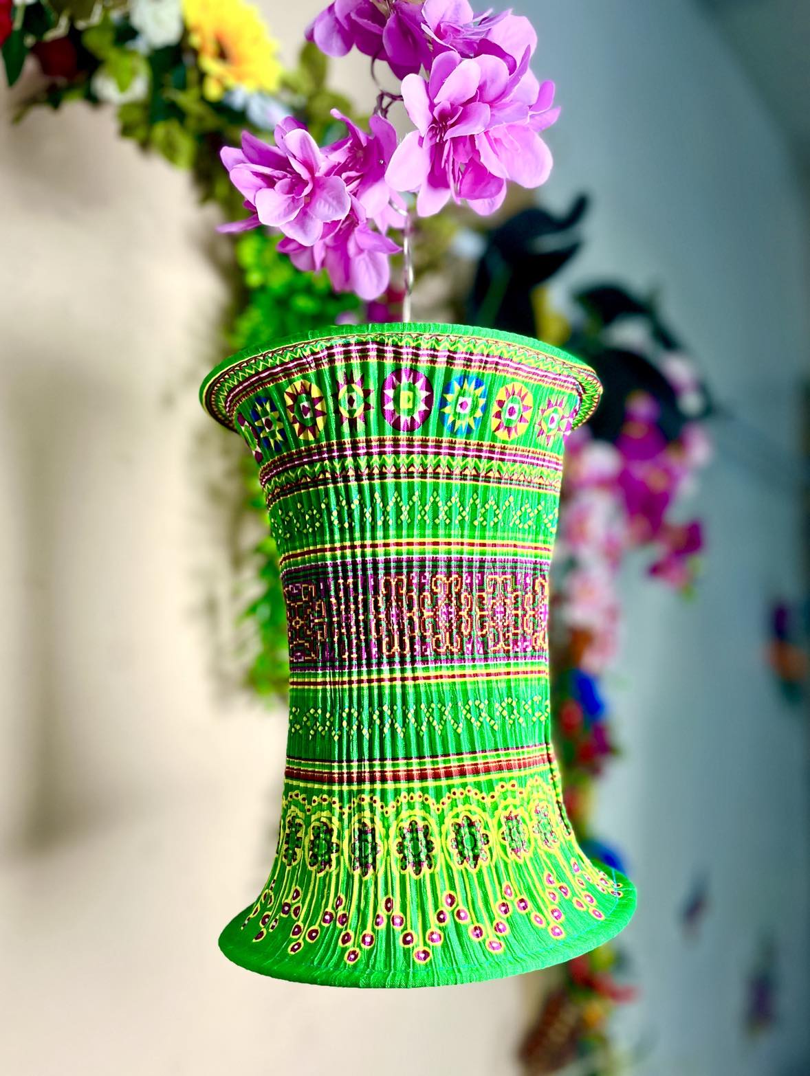 Vietnamese Hmong Lampshade - Medium
