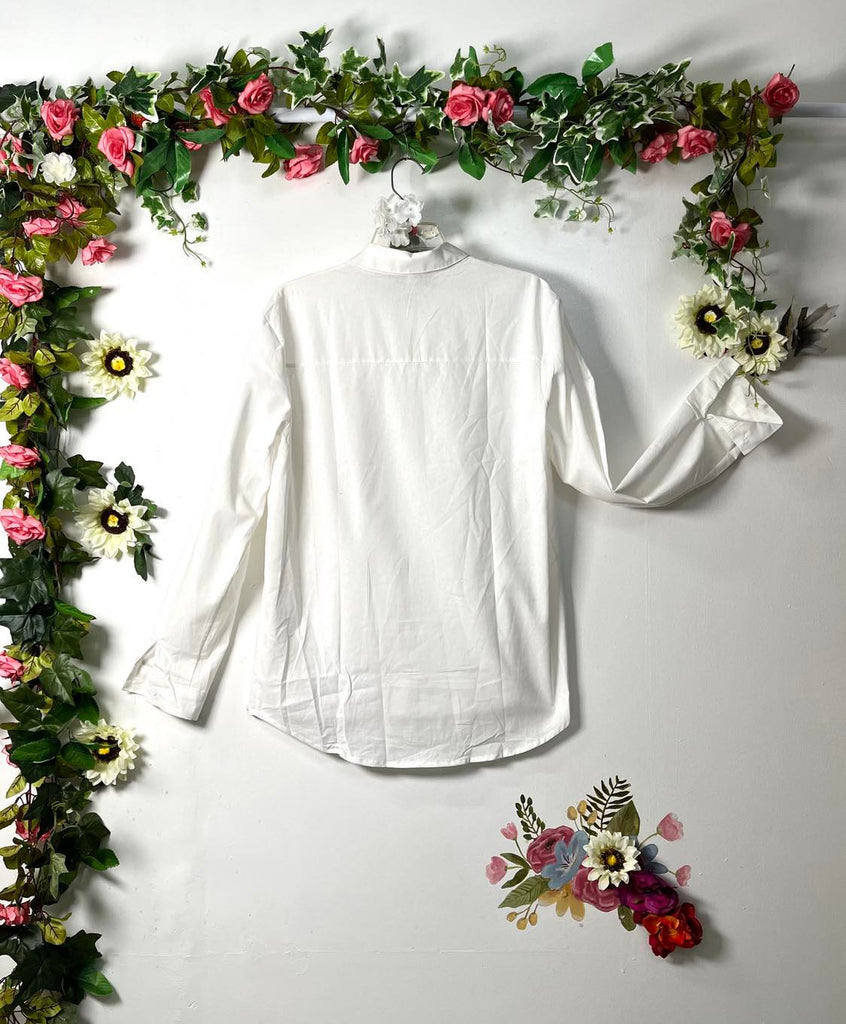 Basic Hidden Button Linen Shirt