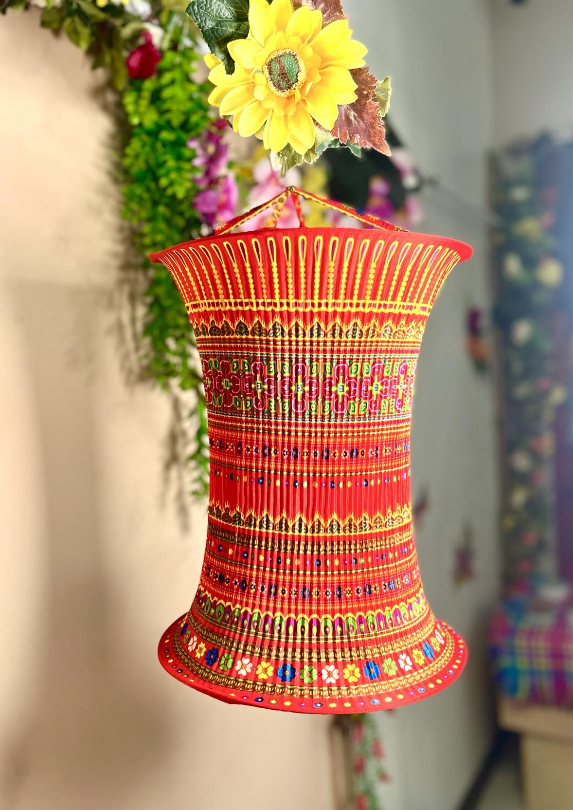 Vietnamese Hmong Lampshade (Large)