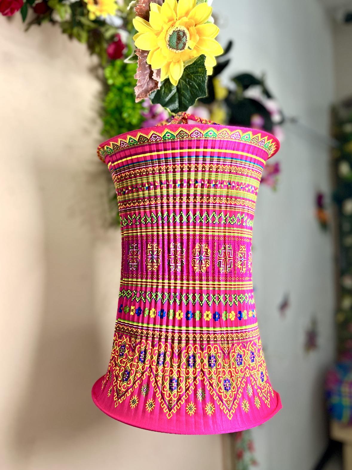 Vietnamese Hmong Lampshade (Large)