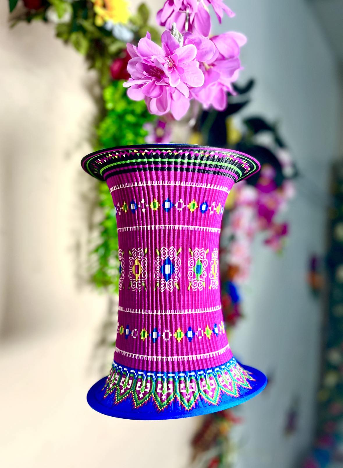 Vietnamese Hmong Lampshade - Medium