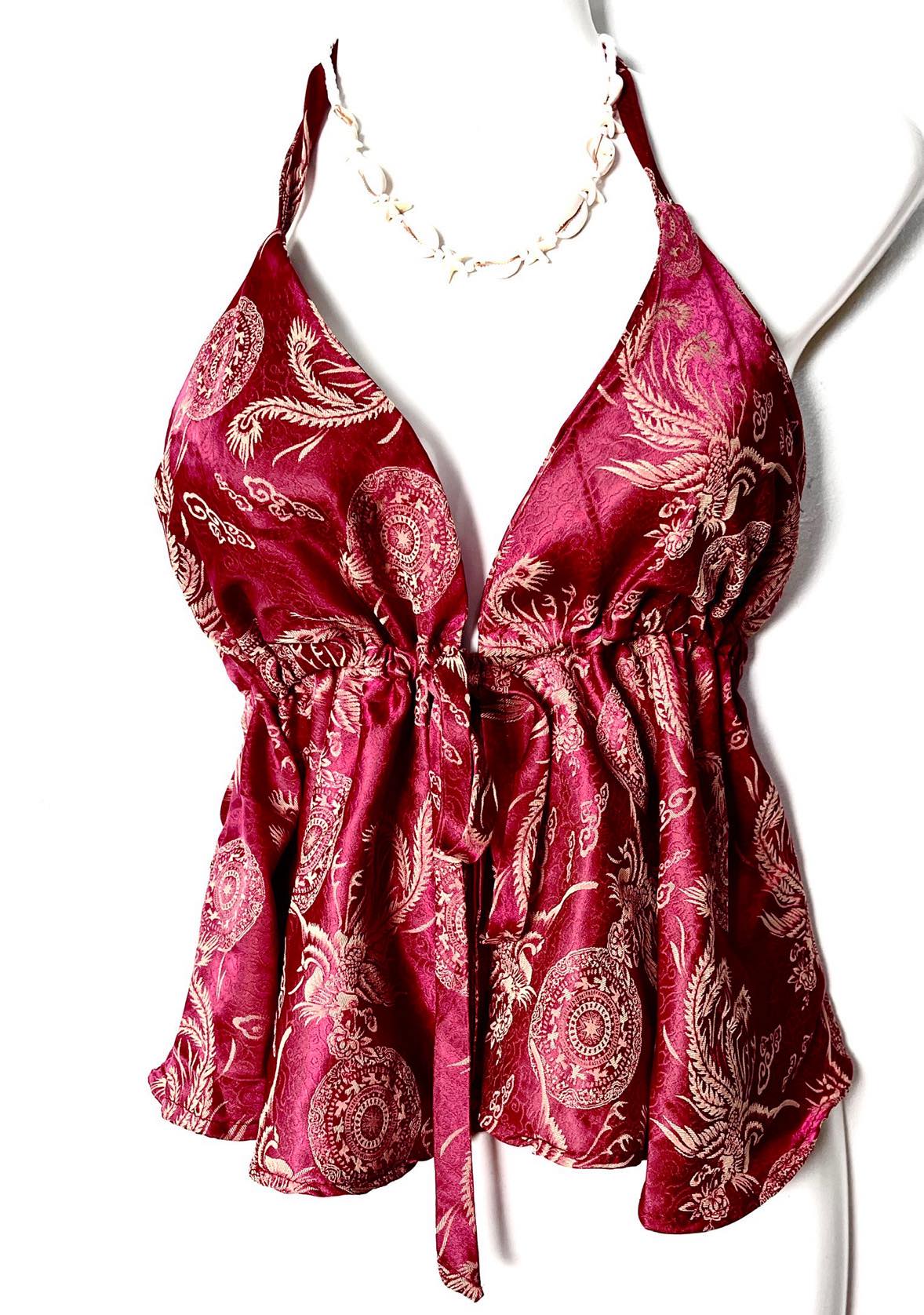 Vietnamese Silk Babydoll Top