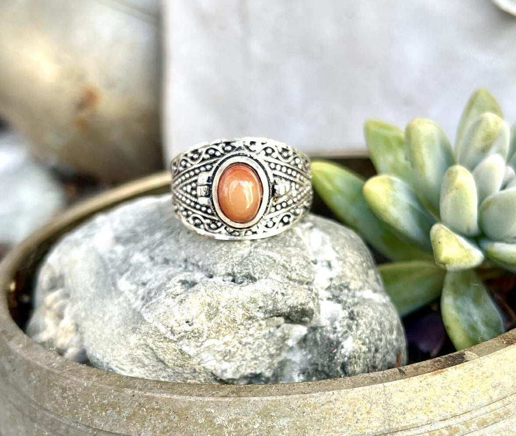 Poison Gemstone Rings Silver – Habiba Boho Boutique