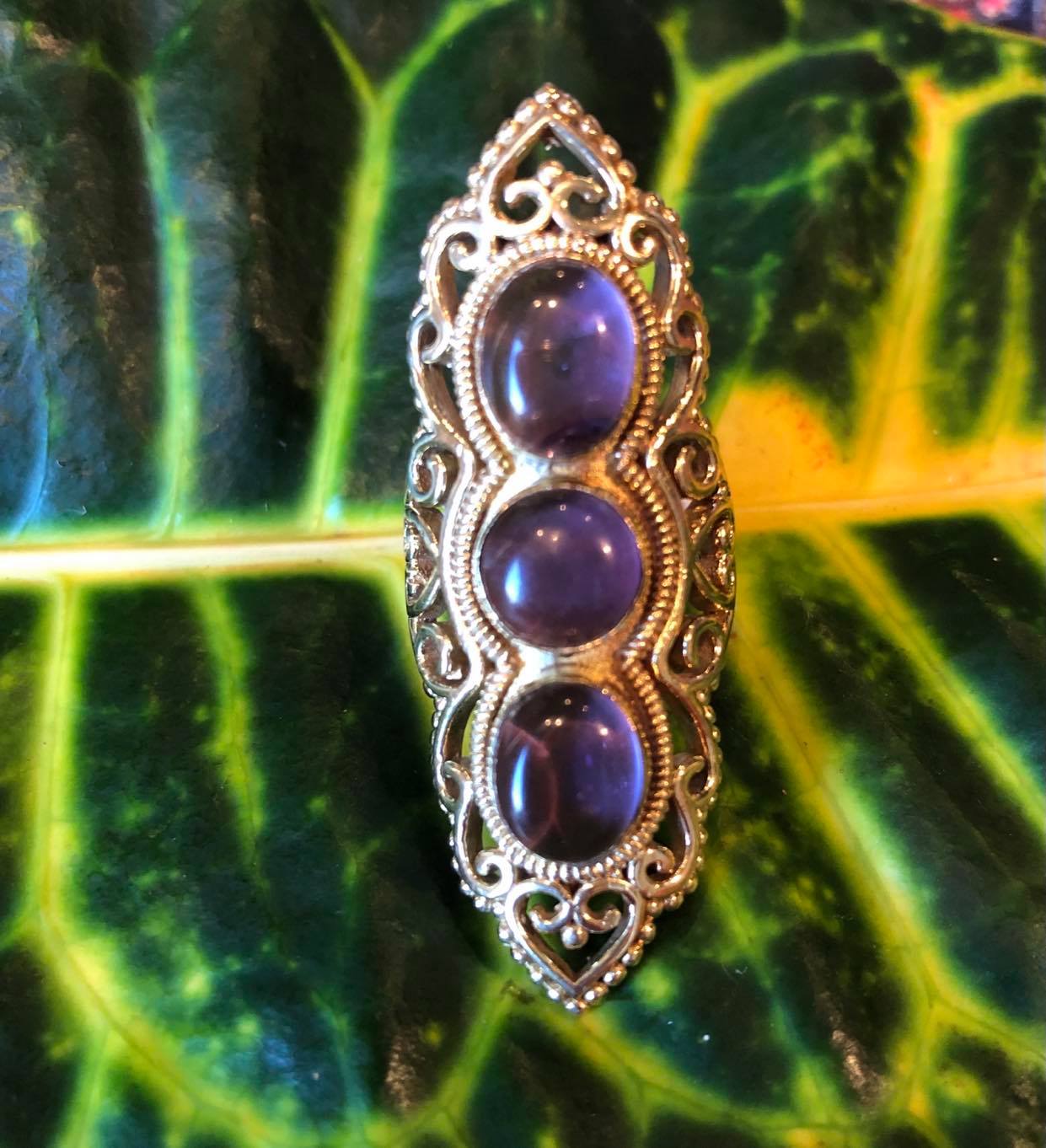 3 Stone Statement Ring