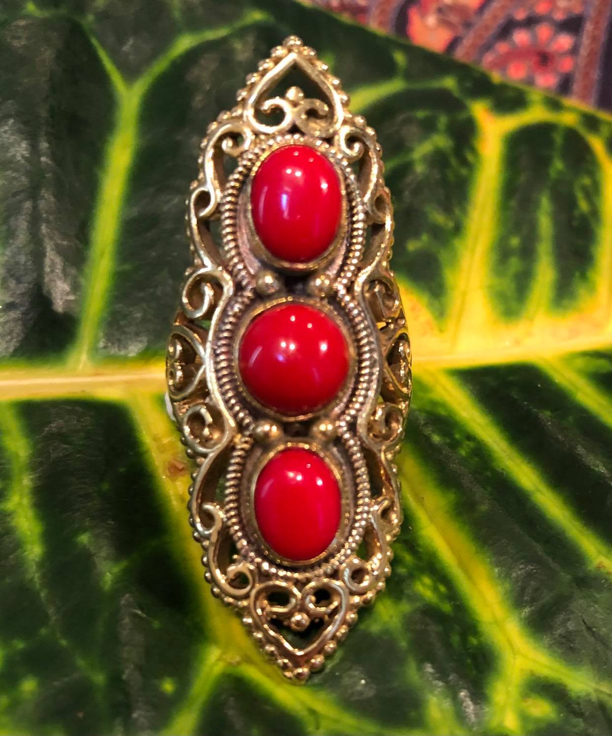 3 Stone Statement Ring