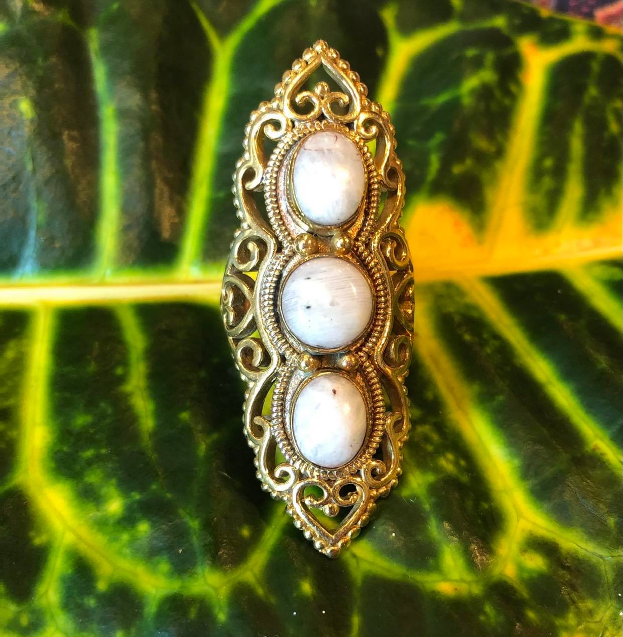 3 Stone Statement Ring