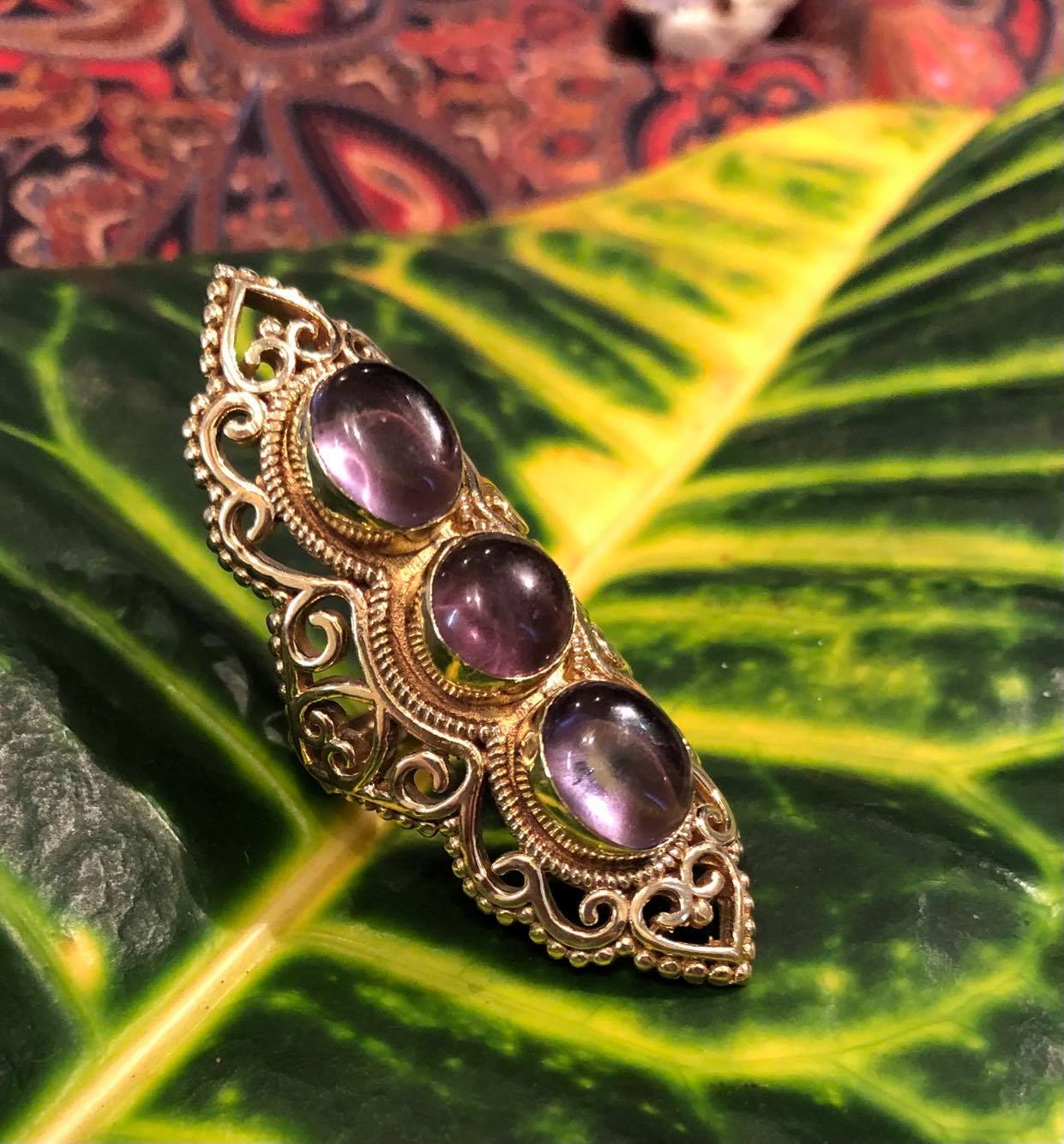 3 Stone Statement Ring