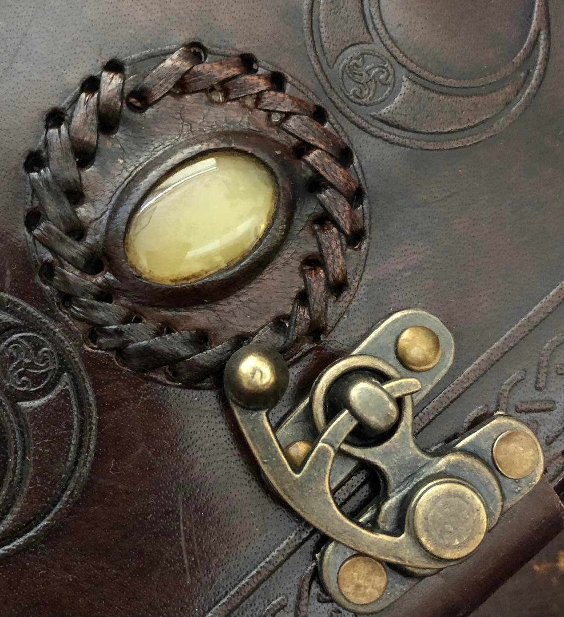 Leather Stone Journal