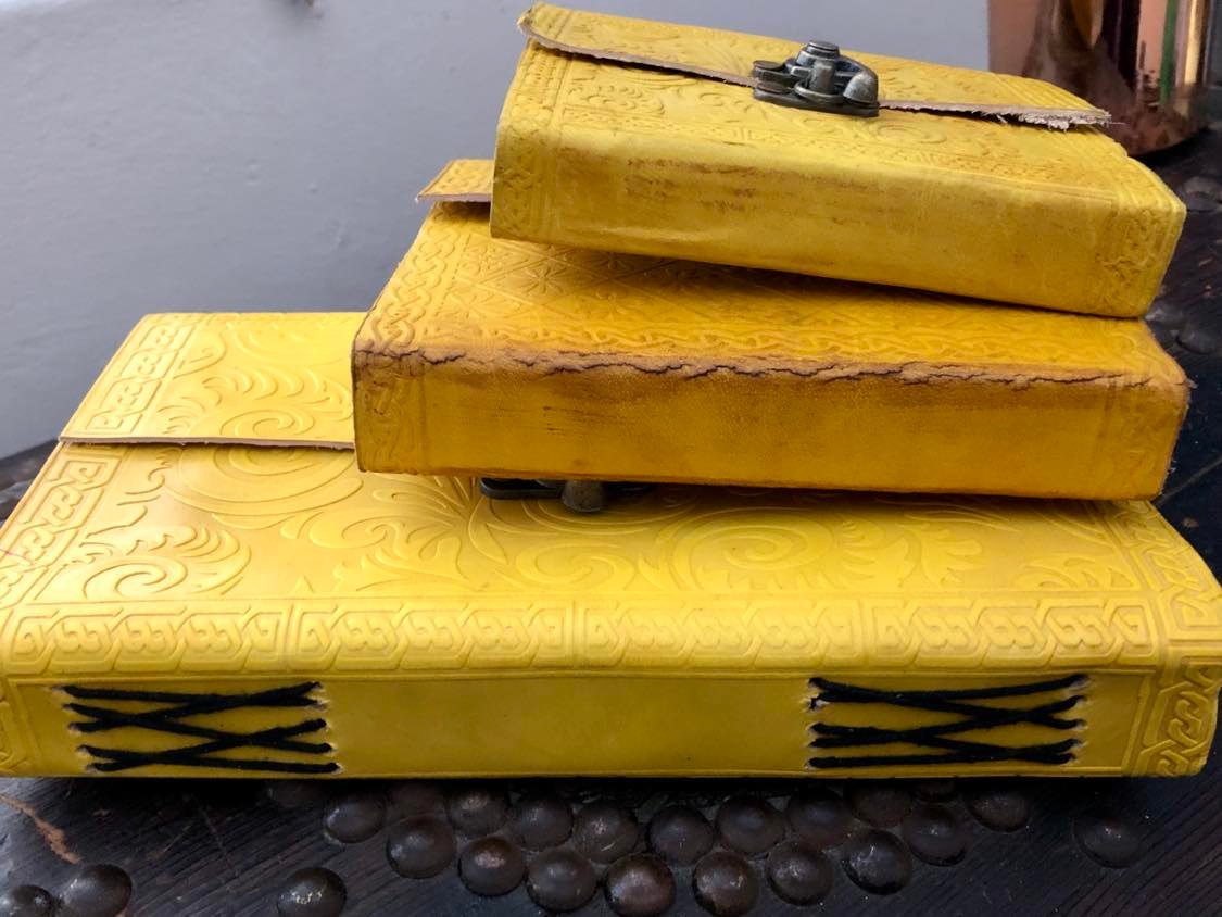 Coloured Leather Journal - Small