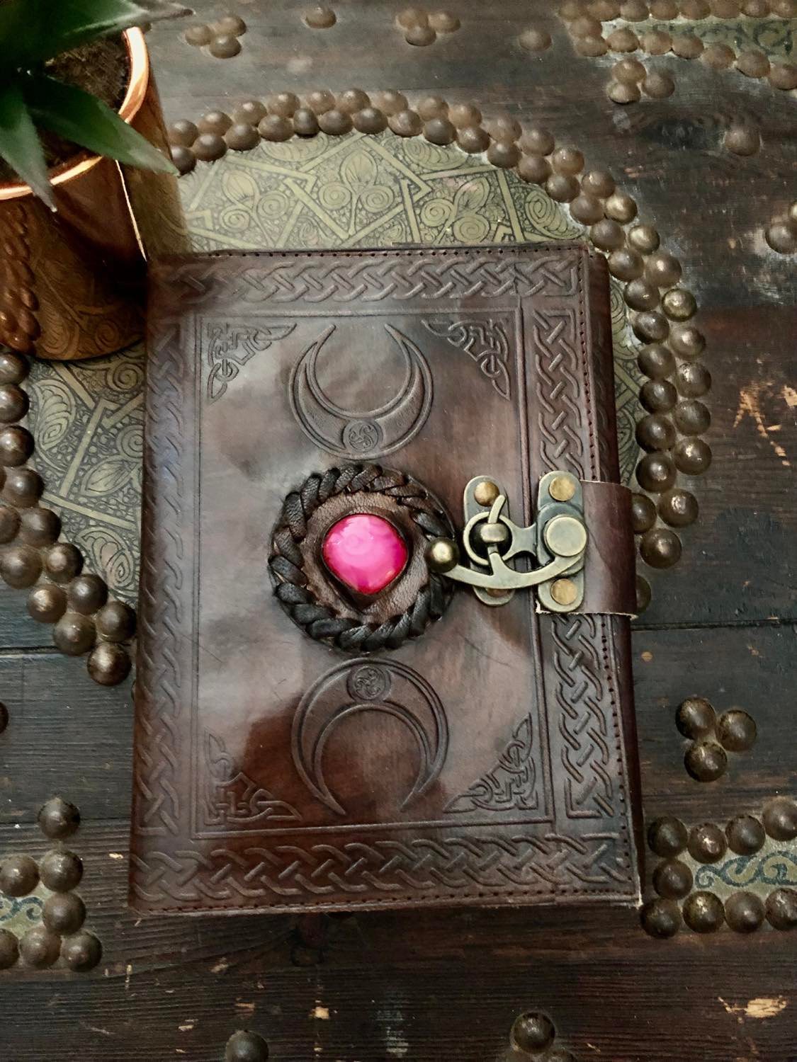 Leather Stone Journal