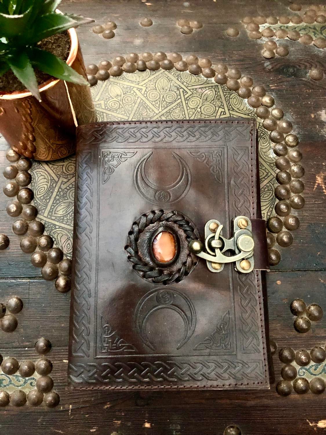 Leather Stone Journal