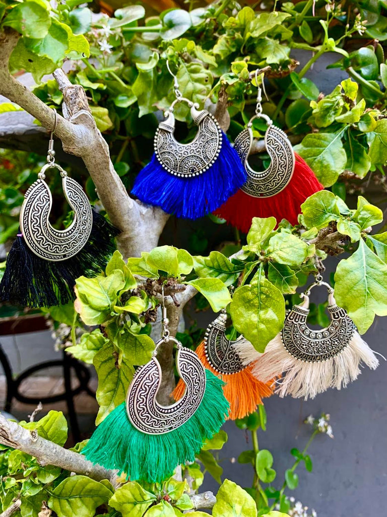 Moroccan Tassel Earrings – Habiba Boho Boutique