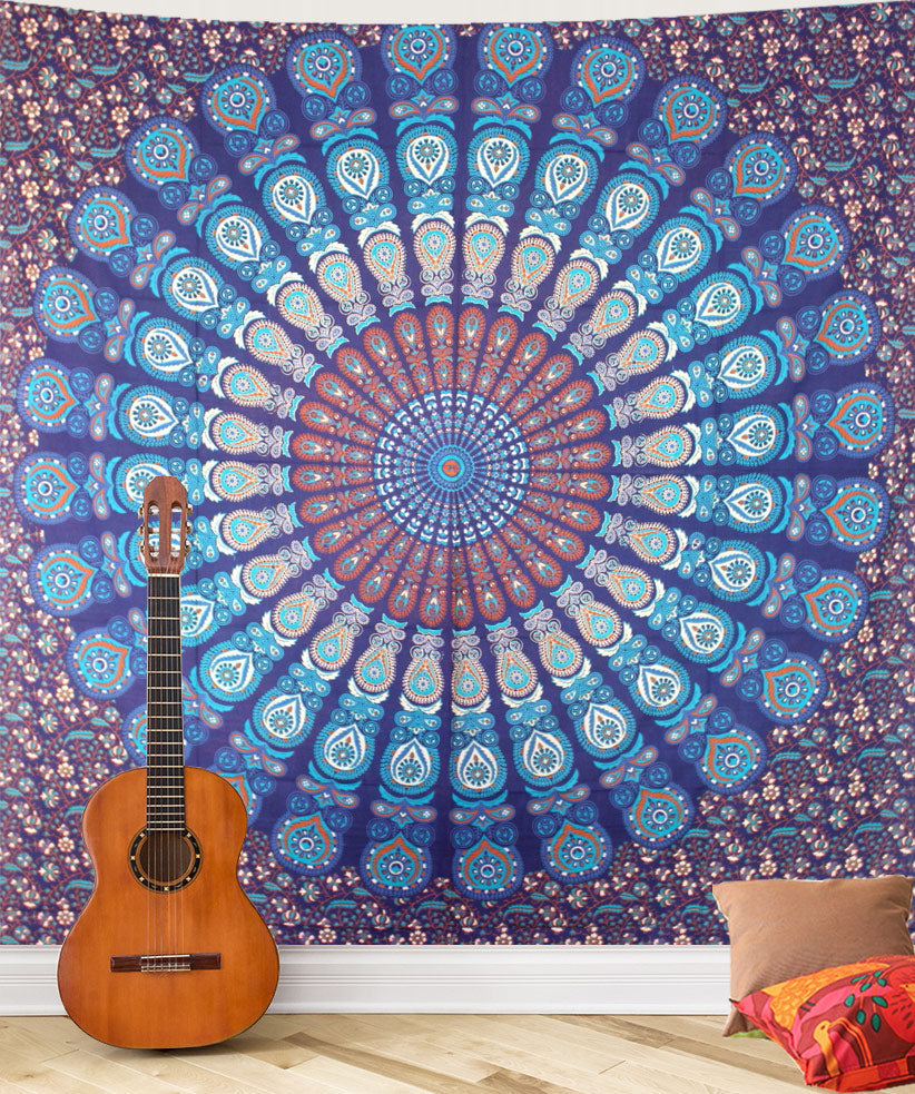 Mandala Queen Sheet Peacock