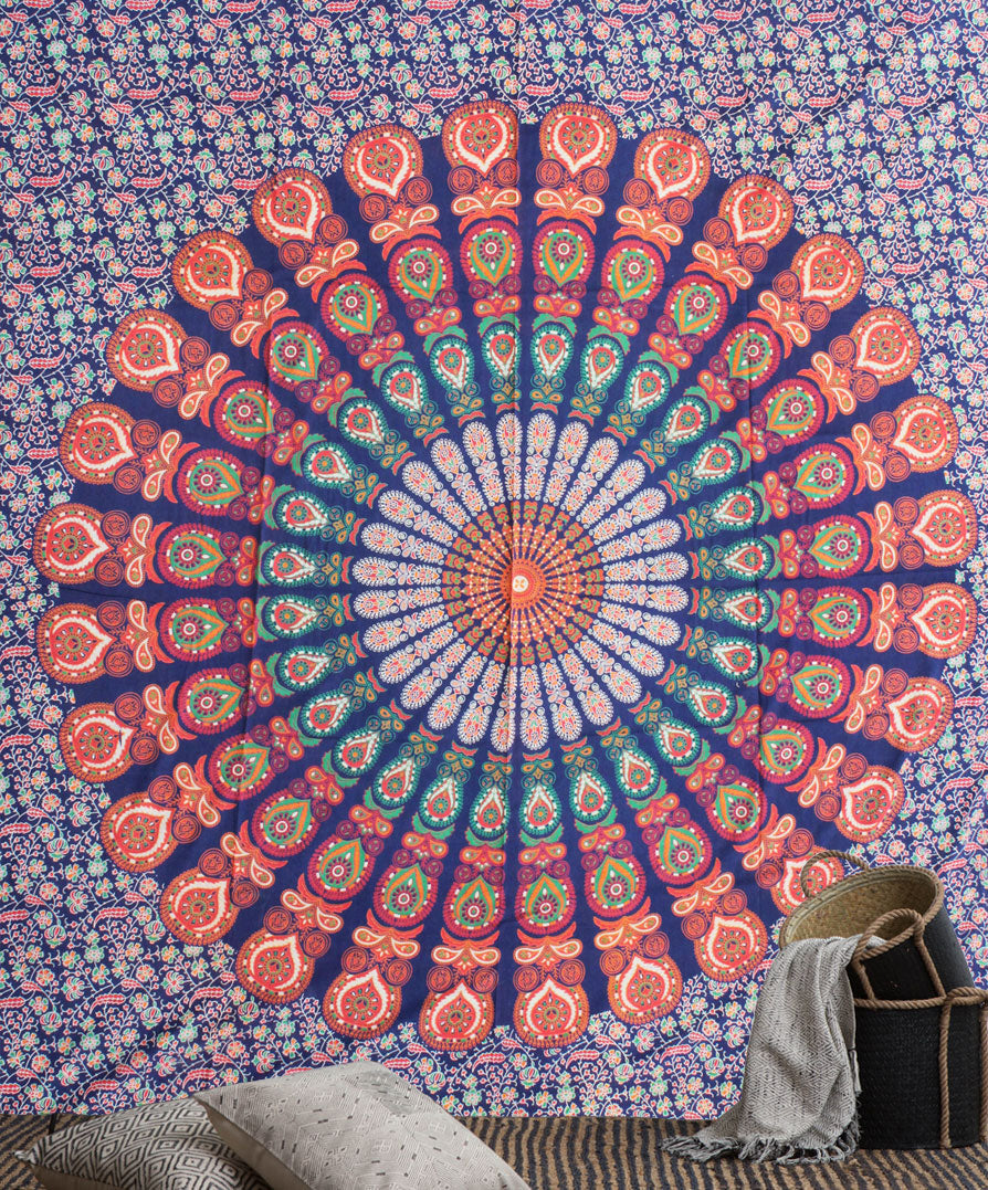 Mandala Queen Sheet Peacock