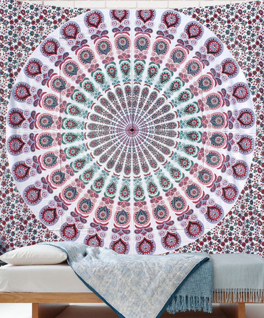 Mandala Queen Sheet Peacock