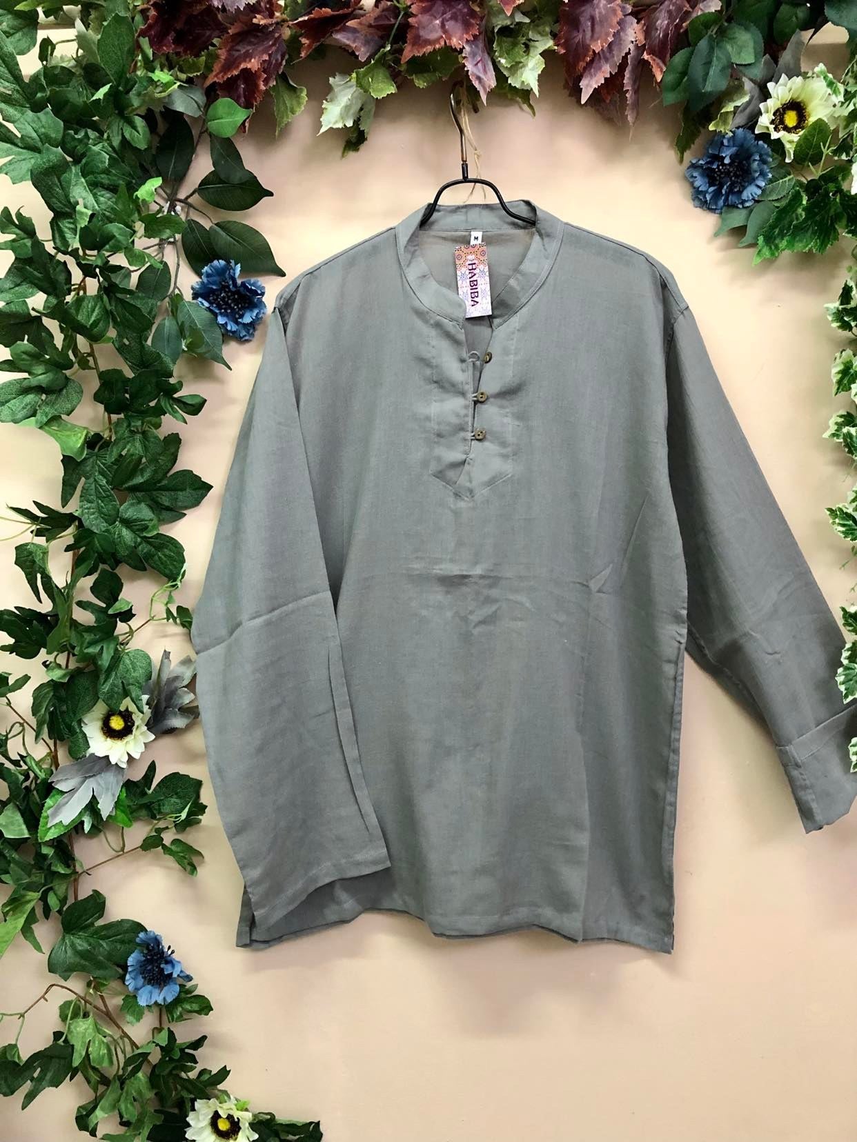 3 Button Cotton Shirt MED