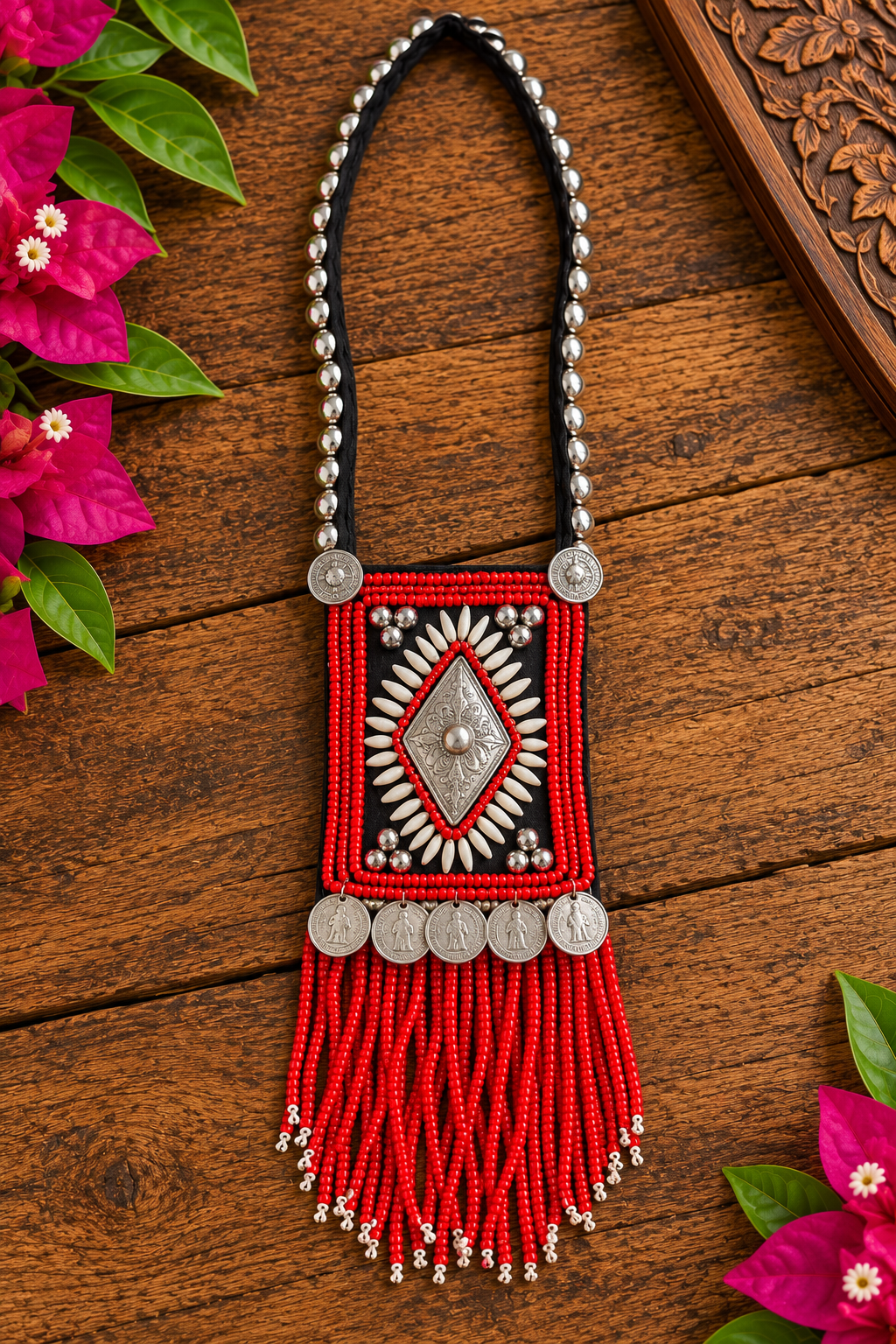 Chiang Mai Crimson Spirit Tribal Necklace