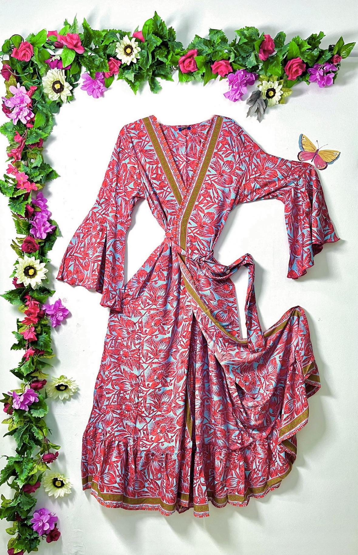 Buttersilk Long-Sleeve Wrap Dress