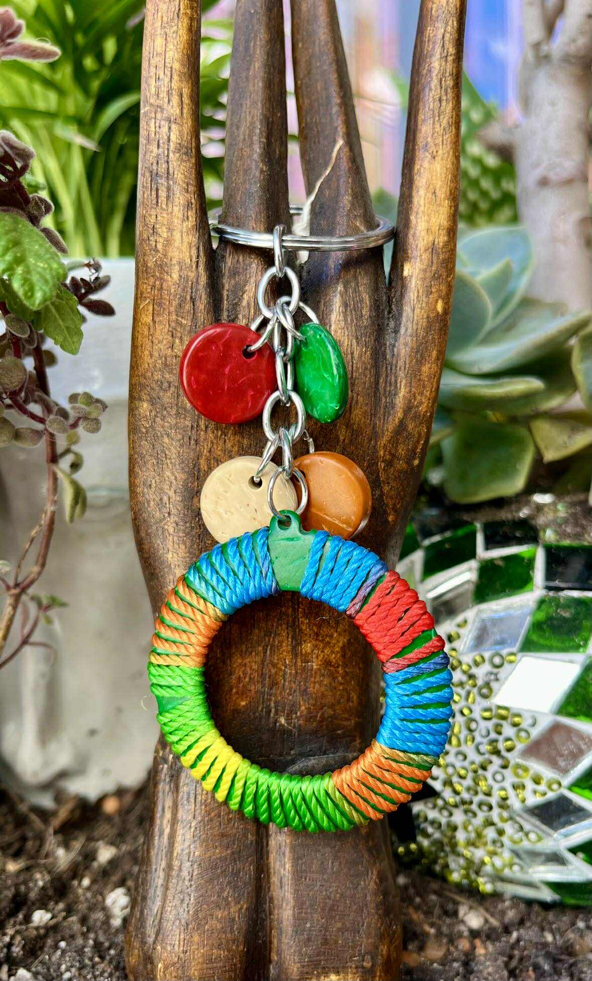 Wood Boho Keyrings