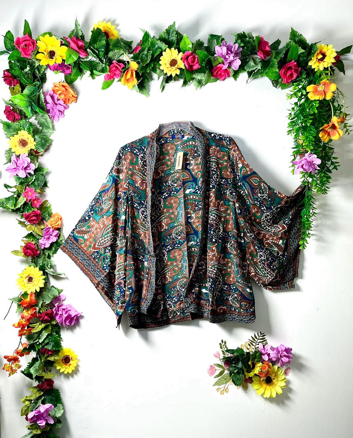 Silk Short Kimono Jacket