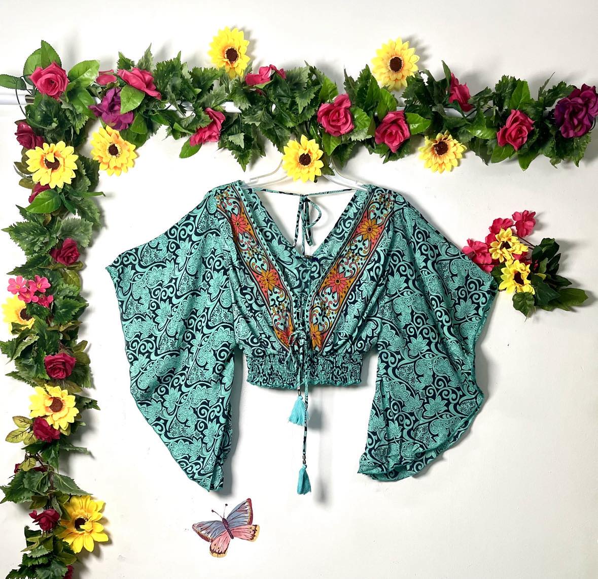 Butterfly Crop Gypsy Top