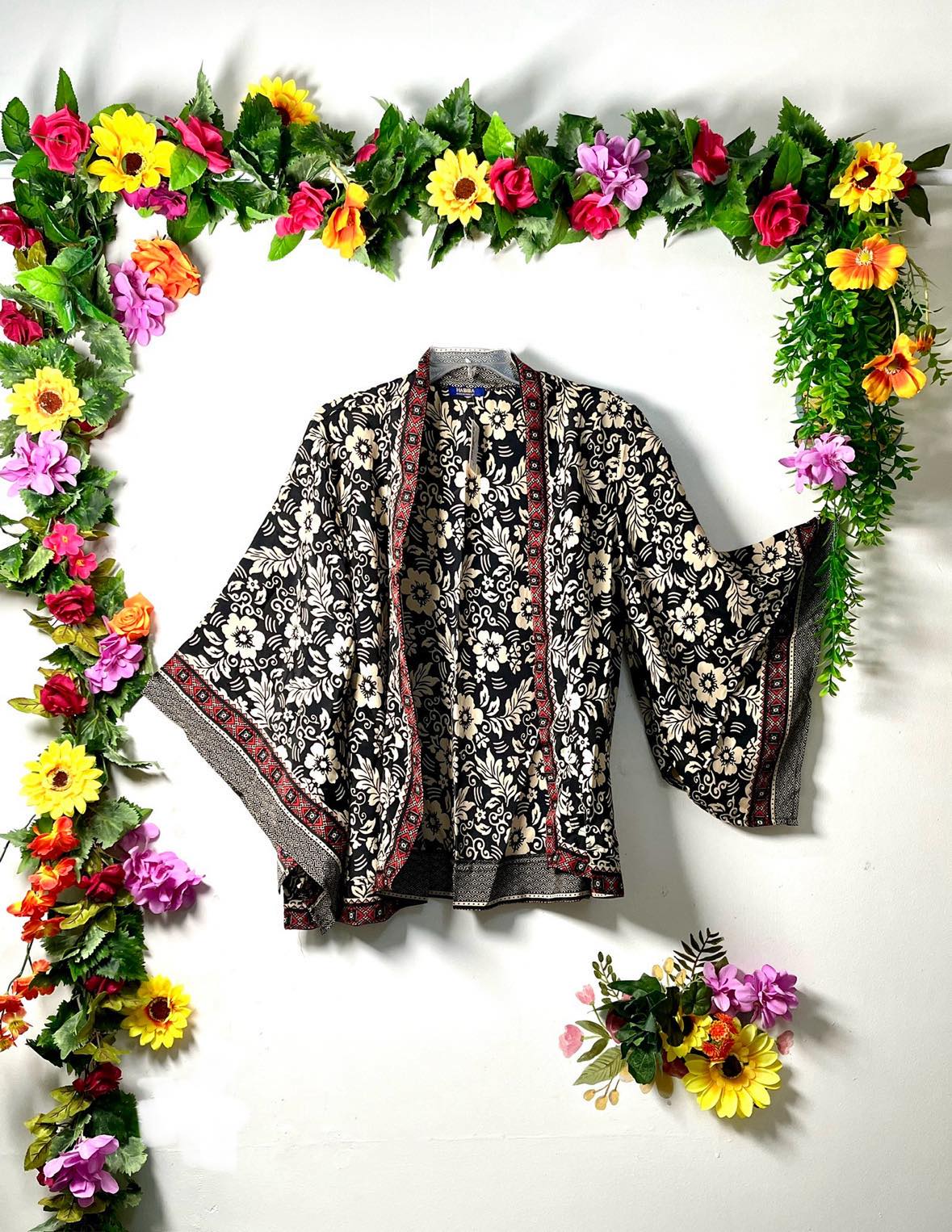 Silk Short Kimono Jacket