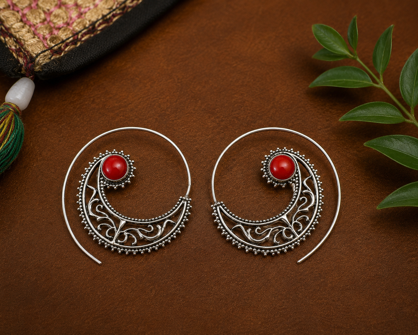 Indie Slide-Through Earings Silver
