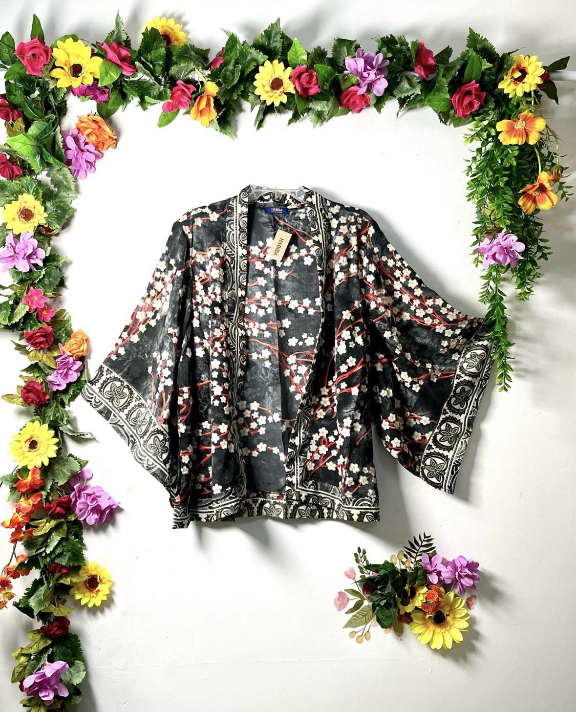 Silk Short Kimono Jacket