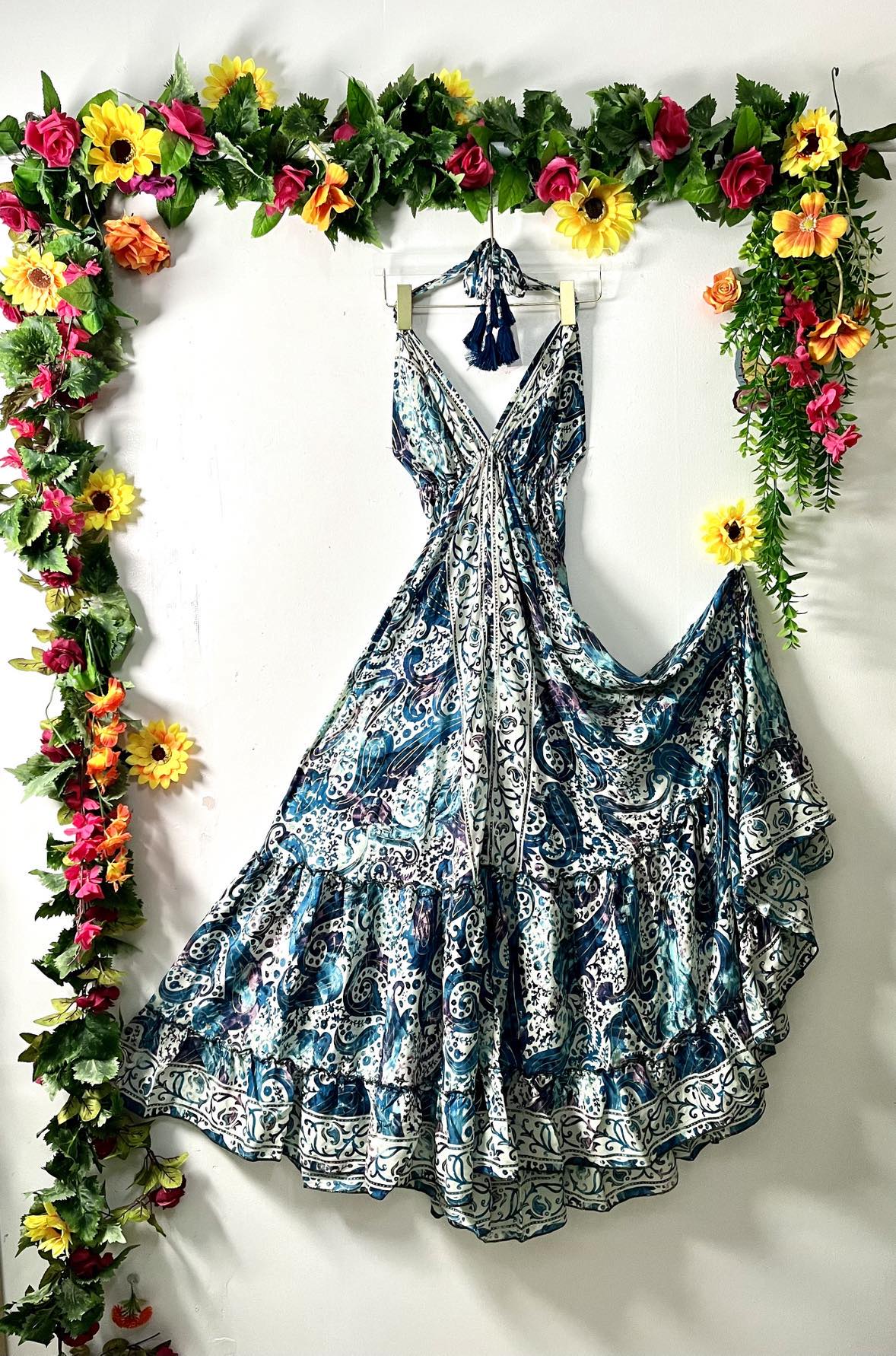 Buttersilk Low Back Flouncy Dress