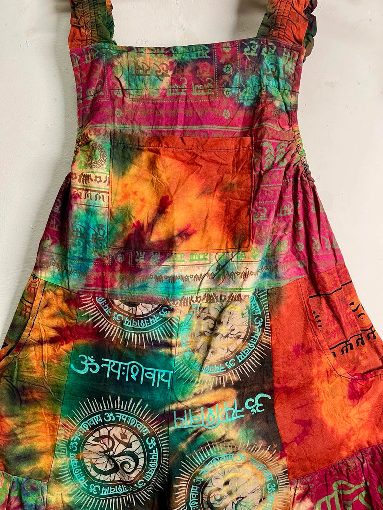 My Thai Wide-Leg Patchwork Dungaree
