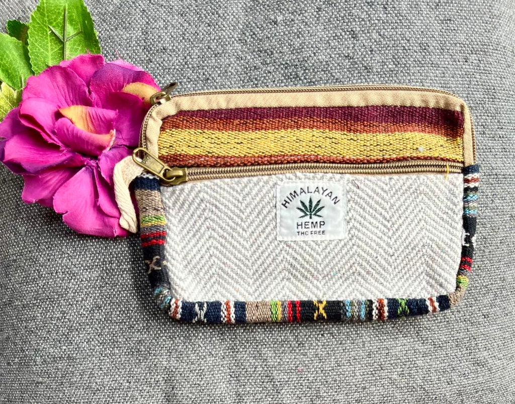 Hemp Zipped Purse Rectangle