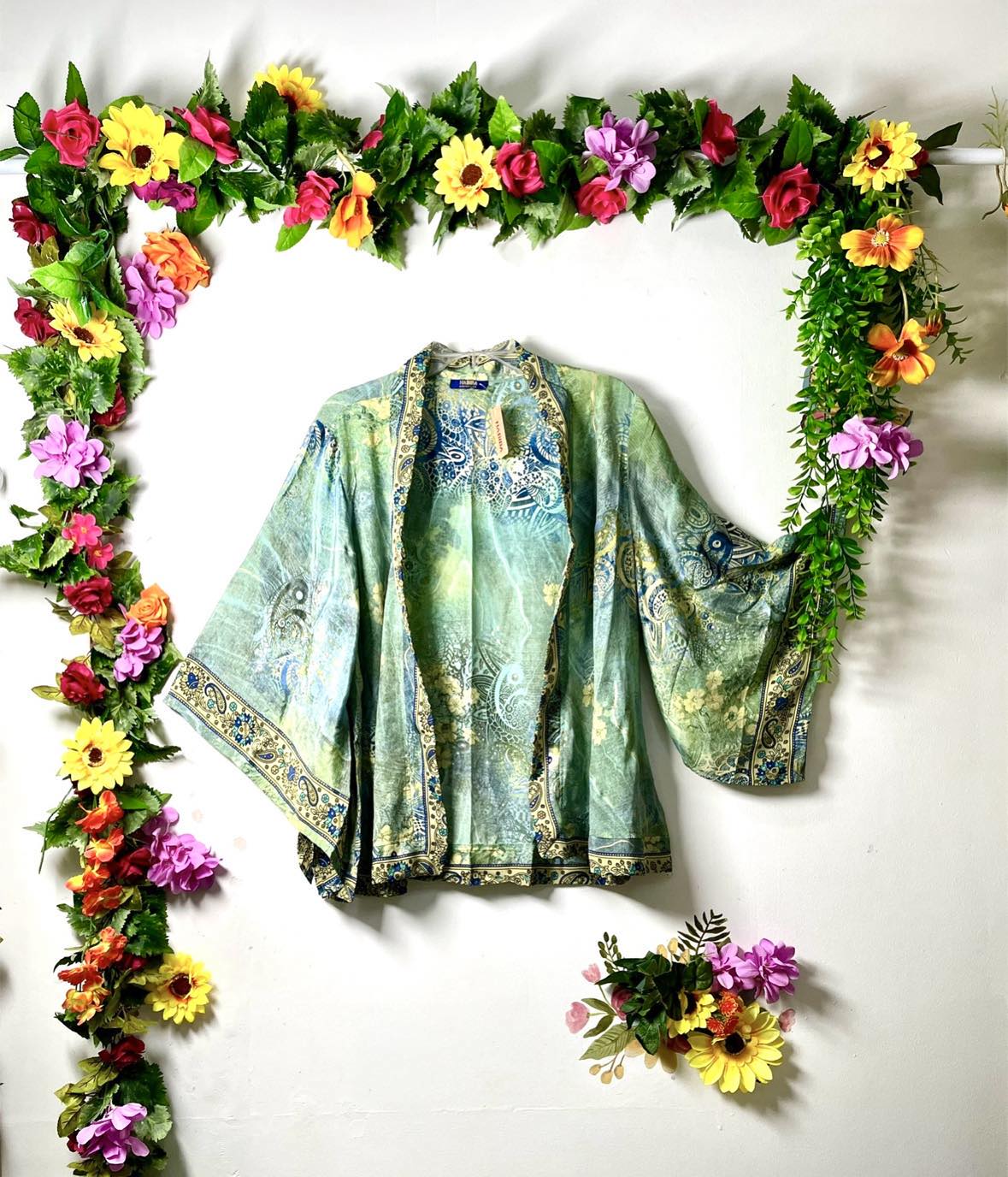 Silk Short Kimono Jacket