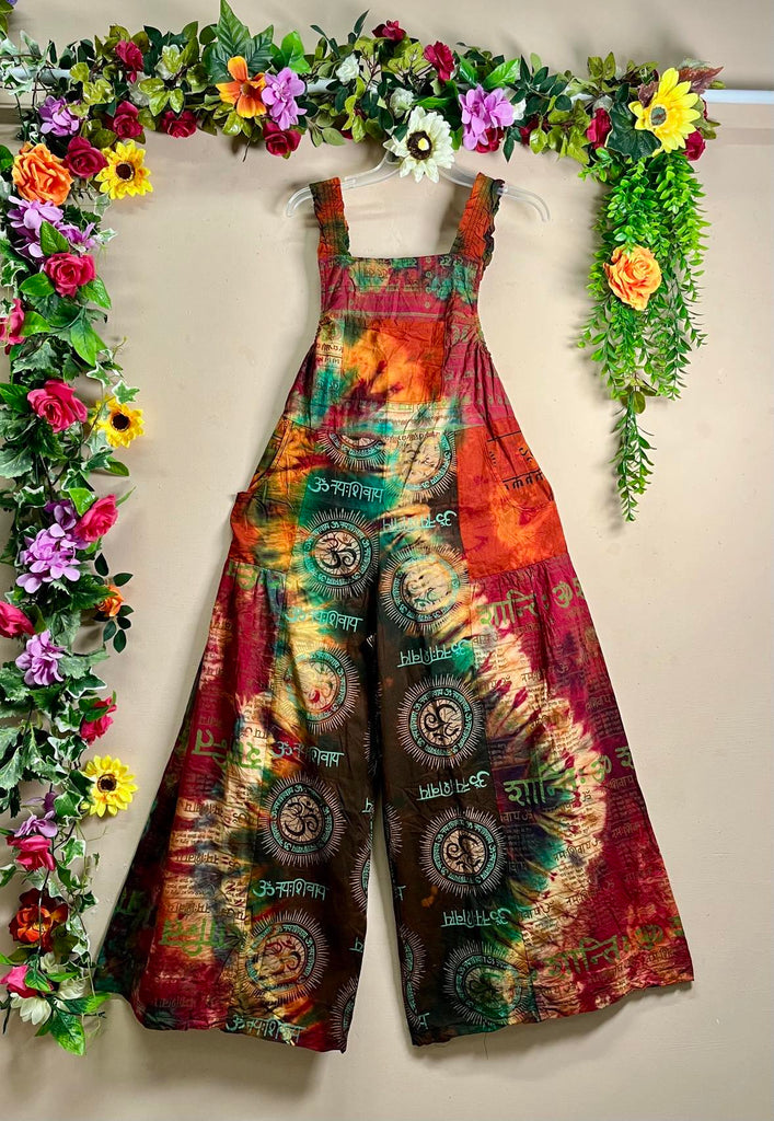 My Thai Wide-Leg Patchwork Dungaree