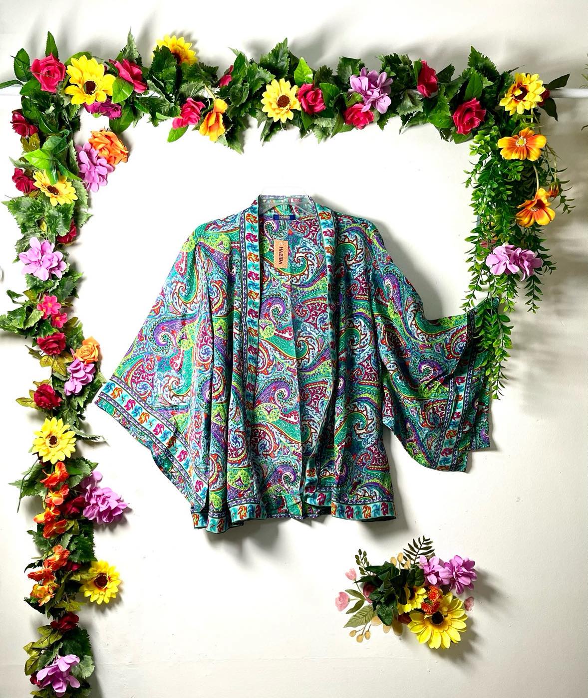 Silk Short Kimono Jacket