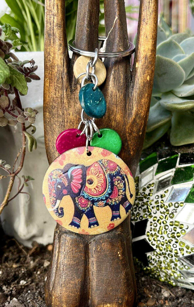 Wood Boho Keyrings