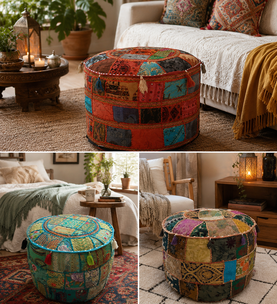 Indie Pouff Filled